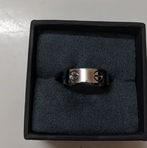 Cartier Love Ring Size 49 ( US 5) White Gold.